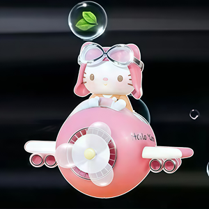 Diffusore di Fragranza Rotante a Energia Eolica per <span class=keywords><strong>Auto</strong></span>, Clip per Bocchetta d'Aria in Acrilico, Profumatore Carino a Forma di Piccolo Aeroplano Sanrio - Product Image 3