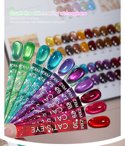 Vernis Gel Professionnel Effet Œil de Chat Soyeux Sans TPO – Couleurs Tendances Automne – Gelée Scintillante Magnétique UV pour Ongles - Product Image 5
