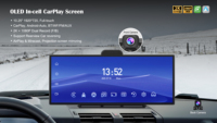 10.26 pouces portable sans fil Carplay Android Auto OLED écran tactile 1080P DVR Carplay Dashcam