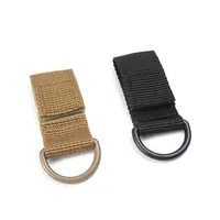 Crochet de porte-clés à boucle en ruban de Nylon, Clip de ceinture de mousqueton d'escalade militaire tactique, crochet de suspension de sac à dos