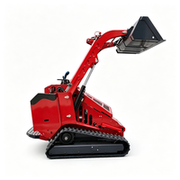 Loader Skid Steer Kompak Langsung dari Pabrik, Mini Skid Steer Track Loader dengan Mobilitas Fleksibel untuk Lokasi Kerja Sempit