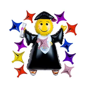 China Manufacture Inflatable Foil Balloon Graduation Hat Mylar Balloons Party Decoration