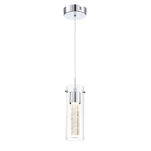 Đèn Chùm <span class=keywords><strong>LED</strong></span> Đèn Trần Đèn Chùm Pha Lê Đèn Chùm Thủy Tinh Trong Suốt Chrome Kết Thúc 8W Đèn Chùm Hiện Đại - Product Image 1