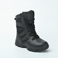 Bottes tactiques montantes pour l'entraînement sur le terrain - Bottes d'extérieur anti-écrasement à lacets