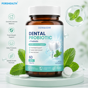 Pastillas de Menta Probióticas Orales para Adultos, Reducen las <span class=keywords><strong>Bacterias</strong></span> Orales y Refrescan el Aliento |   Fabricante de Marca Privada OEM/ODM, GMP Halal - Product Image 1