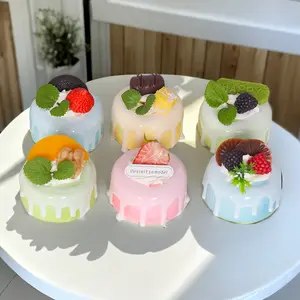 2404 잼 케이크 모델 가정 장식 디저트 냉장고 스티커 싼 가게 축제 축하 선물