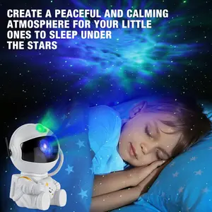 Lampu malam karakter astronot 3D, lampu malam mainan bintang Nebula, lampu proyektor berbintang, harga lebih murah, lampu malam untuk anak-anak