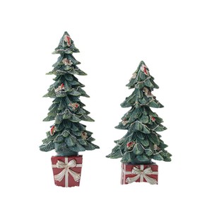 Dropshipping Shopify Resin Santa Claus Music <b>Box</b> <b>Christmas</b> Tree Spinning Desktop Ornament Holiday Gift Decor - Product Image 1