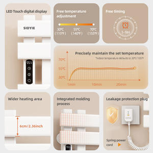 Porte-serviettes électrique intelligent en fibre <span class=keywords><strong>de</strong></span> carbone pour hôtel domestique blanc <span class=keywords><strong>sortie</strong></span> gauche chauffage constant pour salle <span class=keywords><strong>de</strong></span> bain toilette R530 - Product Image 3