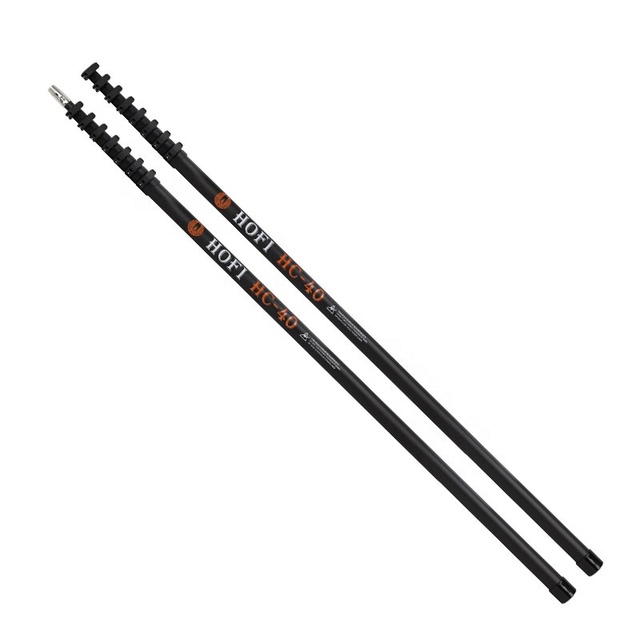 HOFI Extendable Carbon Fiber Telescoping Camera Mast Poles Portable 4m 6m 8m 10m 12m 14m 16m for Detector Survey Camera Mounting