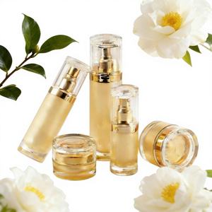 30ml 50ml 100ml 20g 30g 50g Custom Luxury Gold Acrylic Skincare Packaging Bottle & Jar Set for Lotion Eye Cream & Essential <b>Oil</b> - Product Image 1