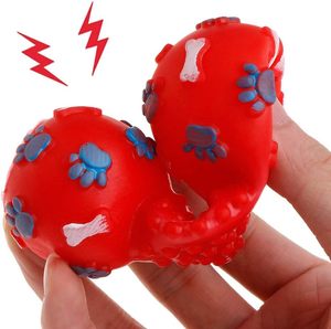 Jouets à mâcher pour chien en caoutchouc coloré avec fonction couineuse pour jouer en intérieur - Product Image 6