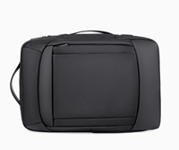 Sac à dos pour ordinateur portable extensible résistant à l'eau avec logo personnalisé, multi-compartiments, sac à dos d'affaires pour ordinateur avec USB