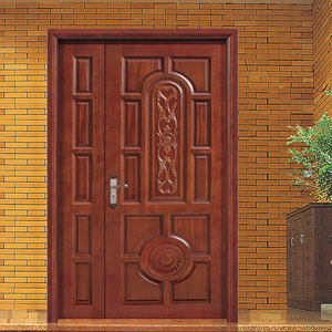 Puerta de entrada principal de madera maciza para casa, casa de campo, entrada frontal, moderna y desigual, para madre e hijo, <span class=keywords><strong>en</strong></span> venta - Product Image 3