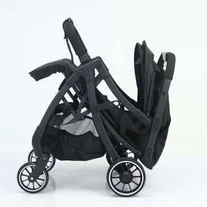 Cochecito de Bebé Plegable Ligero y Ecológico de 4 <span class=keywords><strong>Ruedas</strong></span>, Diseño 3 en 1, <span class=keywords><strong>Ruedas</strong></span> Traseras Grandes, Marco de Plástico para Niños, <span class=keywords><strong>Ruedas</strong></span> de EVA - Product Image 2