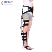 Attelle de soutien orthopédique réglable pour membre inférieur, fixation de la hanche, du genou, de la cheville et du pied, pour fracture de la jambe