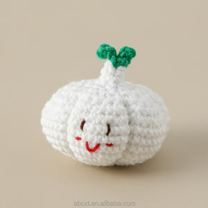 Kawaii positivo Artificial apoyo emocional vegetal juguete hecho a mano ganchillo vegetal muñecas - Product Image 4