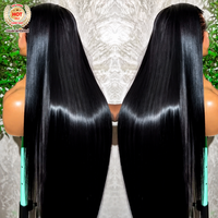 Perruque en cheveux humains lisses et soyeux, dentelle HD 13x6 indétectable, sans colle, pré-épilée, ligne de cheveux naturelle, densité 200%, perruque Lace Front, fournisseur