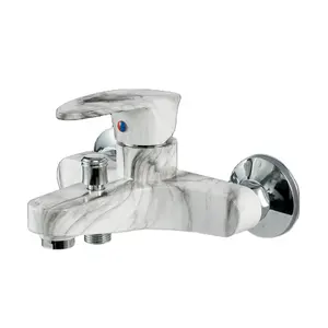 Enkele Hendel Plastic Douche Mixer Wall Mounted Kraan Voor Koud En Warm Water