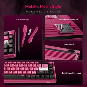 <span class=keywords><strong>Clavier</strong></span> <span class=keywords><strong>de</strong></span> jeu <span class=keywords><strong>haut</strong></span> <span class=keywords><strong>de</strong></span> <span class=keywords><strong>gamme</strong></span> ATK RS6 à axe magnétique mécanique, sans fil BT, programmable, non rétroéclairé, dédié aux e-sports, monomode - Product Image 3