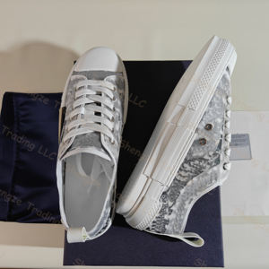 Chaussures décontractées de luxe en toile à lacets B23 de marque de créateur, espadrilles légères d'été pour la marche et le skateboard, rehaussantes - Product Image 5