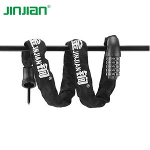 JINJIAN Modè<span class=keywords><strong>le</strong></span> 705 Cadenas de sécurité <span class=keywords><strong>antivol</strong></span> en acier de haute qualité avec mot de passe à 5 chiffres pour moto 6x1000mm - Product Image 4