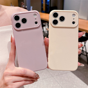 เคสโทรศัพท์มือถือ TPU นิ่มสีพื้นลายหัวใจด้านข้าง สำหรับ <span class=keywords><strong>iPhone</strong></span> 17 <span class=keywords><strong>Pro</strong></span> <span class=keywords><strong>Max</strong></span> 17 Air 16 15 14 13 12 <span class=keywords><strong>11</strong></span> ป้องกันการกระแทก - Product Image 5