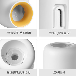Toothpaste Dispenser Wall Mounted Squeezer Round Blue Easy To Clean Household Bathroom Toothpaste Holder - Product Image 2