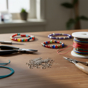 Anelli a cerchio Ilan 8mm in metallo bianco K 20G per la creazione di gioielli - Product Image 2