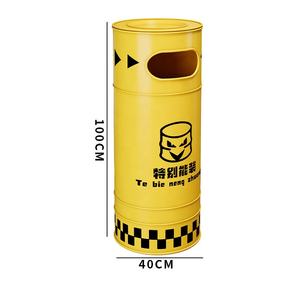 Industrieller Wind-Eisen-Mülleimer für Milchteeläden, Kindergärten, den Außenbereich, moderner Ölfass-Feuerlösch-Hydranten-Aufbewahrungseimer für Hotelküchen - Product Image 5