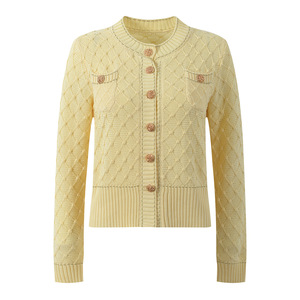 Cárdigan de <span class=keywords><strong>Lana</strong></span> de Manga Larga para <span class=keywords><strong>Mujer</strong></span>, Estilo Y2K, Transpirable, Color Sólido, Cuello Redondo, Elegante, Color Rosa Dulce, <span class=keywords><strong>Jersey</strong></span>, Primavera-Otoño 2026 - Product Image 2