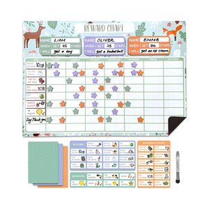 Tableau de récompense personnalisé de haute qualité pour plusieurs enfants avec autocollants - Product Image 1