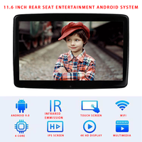 Monitor Android de 11.6 Pulgadas para Auto, Reproductor de DVD con Pantalla Táctil, Conexión a TV, ISO de Fábrica, Sin Pedido Mínimo, Pantalla de Entretenimiento para Asientos