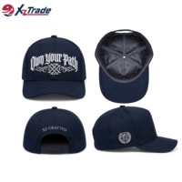 Gorra de Béisbol Unisex con Letras Bordadas en Relieve, 100% Algodón, 6 Paneles, Visera Curva, Estructurada, con Logotipo Personalizado