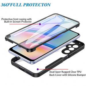 Étui de téléphone avec protection d'écran double face 360 degrés pour Samsung Galaxy M52 5G A20 A30 A10S A02S A22 A32 M32, coque antichoc - Product Image 2