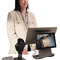 Sistema POS Android Sunmi D3 Pro al por Mayor, Pantalla Dual FHD de 15.6 Pulgadas, Máquina de Facturación OEM, SDK Gratuito para Desarrolladores de Software