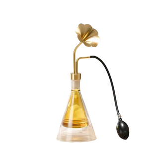 Dispensador de Perfume de Lujo con Soporte, Botella de Aceite Esencial Vacía de Vidrio Transparente, Dispositivo de Aromatización para Café, Salón de Belleza, Latón, Té - Product Image 4