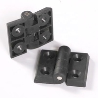 Charnières de porte en Nylon noir d'usine chinoise charnière en plastique pour 2020 3030 4040 4545 profilé en aluminium