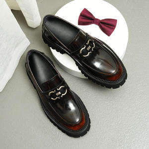 Chaussures Richelieu décontractées de haute qualité pour hommes 2026, en cuir véritable, imperméables, respirantes, design intemporel - Product Image 5