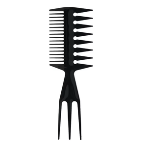 Brosse <span class=keywords><strong>à</strong></span> cheveux colorée en plastique pour <span class=keywords><strong>coiffure</strong></span>, peigne <span class=keywords><strong>à</strong></span> dents larges et profondes, fabriquée par le fabricant - Product Image 3