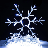 Schneeflocke Lichterketten im Freien wasserdichte Weihnachts baum dekorationen für Gartenhof Hochzeits feier Urlaub dekorative Lampe