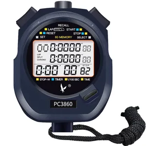Relógio digital cronógrafo profissional, relógio esportivo de pulso digital para treinamento