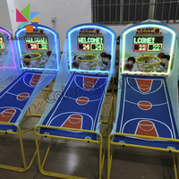 Mini jeu de basket-ball électronique mural pour la maison avec panier