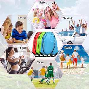 Diy Walking Yoga Swimming Tour Recycled Draw Rope <b>Waterproof</b> Children Adult Gym <b>Bags</b> With Custom Print - Product Image 5