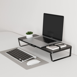 Popular Útil Soporte para computadora portátil Altura ajustable Soporte para computadora portátil inteligente Fácil instalación <span class=keywords><strong>Hub</strong></span>-USB Soporte para monitor Elevador - Product Image 1
