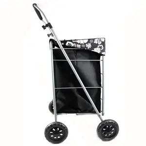 High Quality Hand Wire Best Shopping Cart for Elderly with a Convenient Carrying Bag