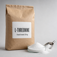 L-Valine Qualité Alimentaire 98,5% Poudre Cristalline Blanche Acide Aminé à Chaîne Ramifiée Additif pour Volailles et Porcs Marque Gongchen CAS 72-18-4