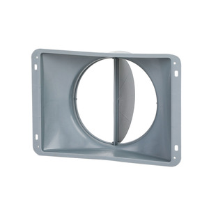 Capot d'extraction mural extérieur en plastique avec déflecteur de vent, bouchon de ventilation pour <span class=keywords><strong>cuisine</strong></span> et toilettes, <span class=keywords><strong>clapet</strong></span> <span class=keywords><strong>anti</strong></span>-<span class=keywords><strong>retour</strong></span>, modèle 150, fabriqué en Chine - Product Image 4