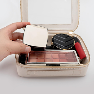 Bolsa <span class=keywords><strong>de</strong></span> viaje mediana <span class=keywords><strong>de</strong></span> PU blanca transparente <span class=keywords><strong>de</strong></span> diseñador <span class=keywords><strong>de</strong></span> marca personalizada Summer Society - Product Image 4