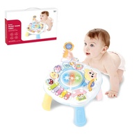 Jouets éducatifs pour bébés Musique Lumières Main Tambour Jeu Bureau Enfants Activité Jouet Table d'apprentissage